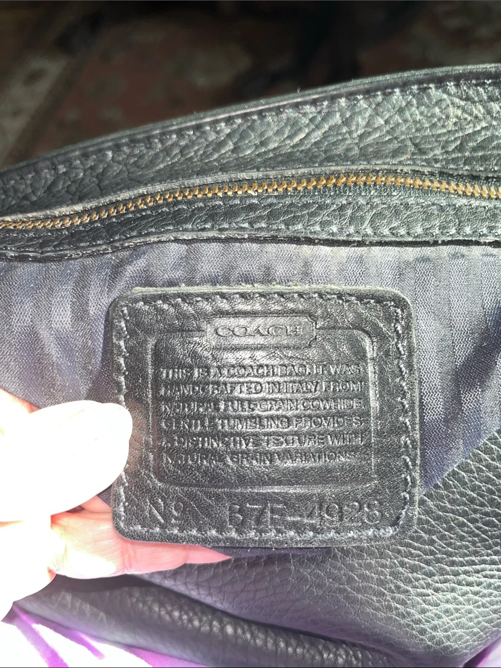 Vintage Coach Sonoma Flap Messenger Tumbled Leather Handbag/Crossbody